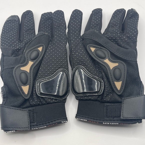 Lg PRO-BIKER Motorcycle/bike Racing Riding ATV touch screen Full Finger Gloves - Picture 3 of 4